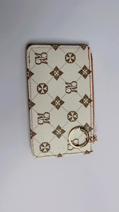 Slim Leather Card Holder Wallet with Key Ring – Stylish Multi-Card Organizer